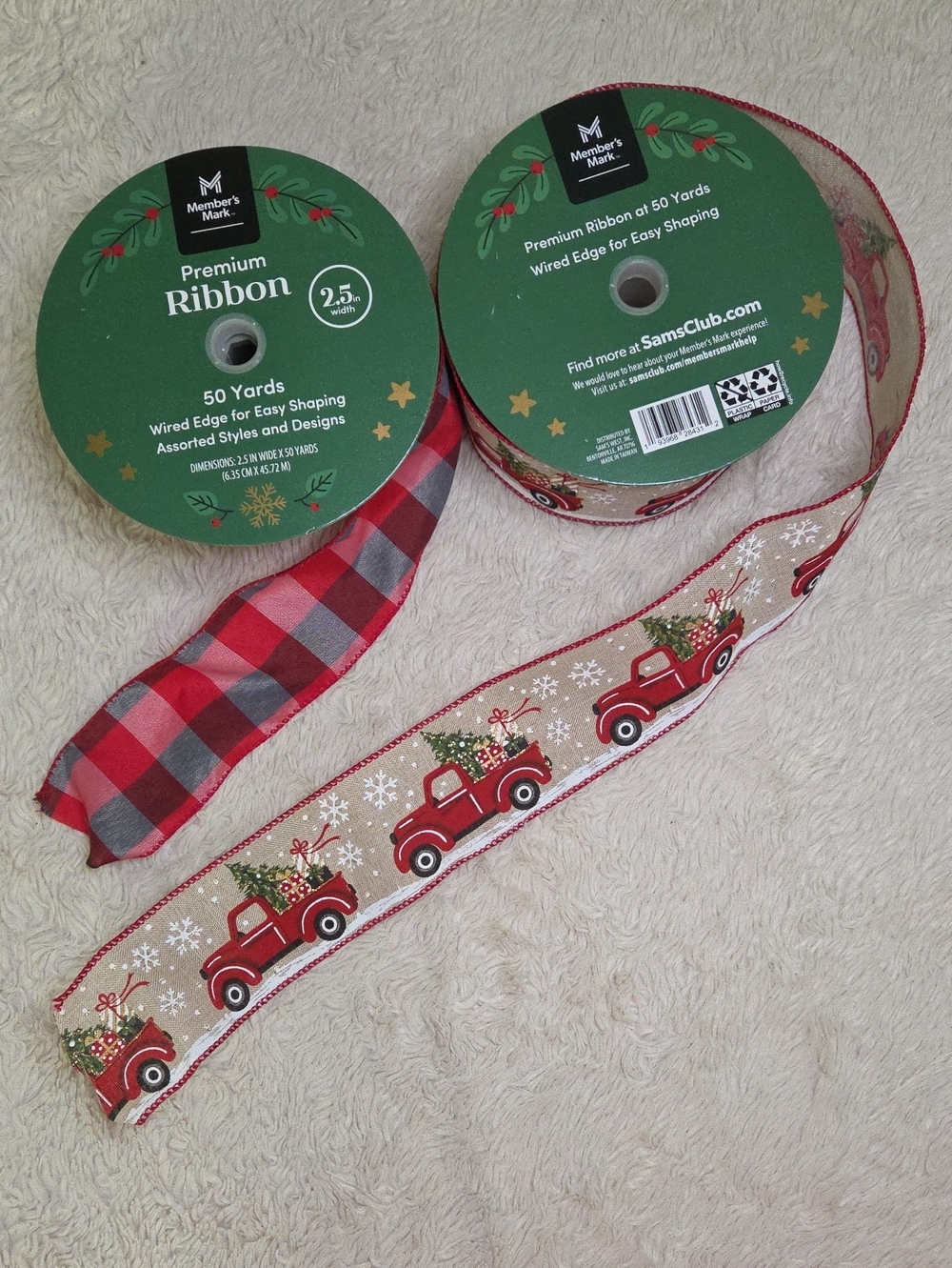 Premium Holiday Christmas Ribbon